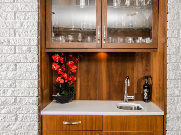 custom wet bar and cabinet design in Atlanta