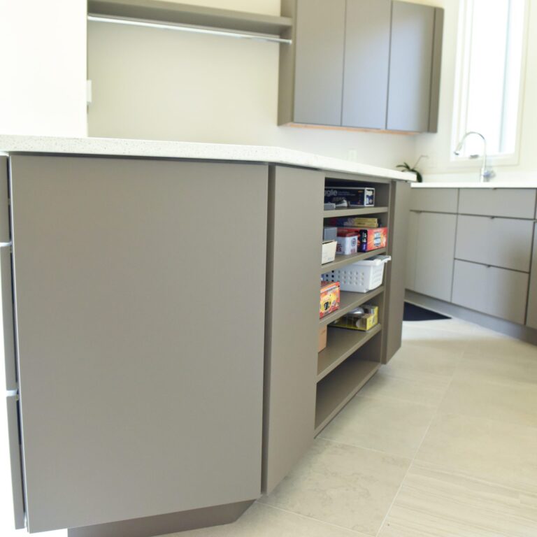 custom laundry room cabinets to maximize every inch of storage space