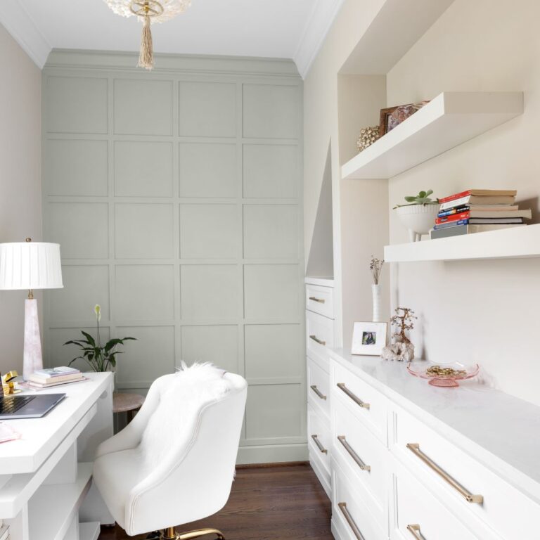 elegant home office renovation in Marietta GA in Atlanta Country Club with Schuon custom cabinetry