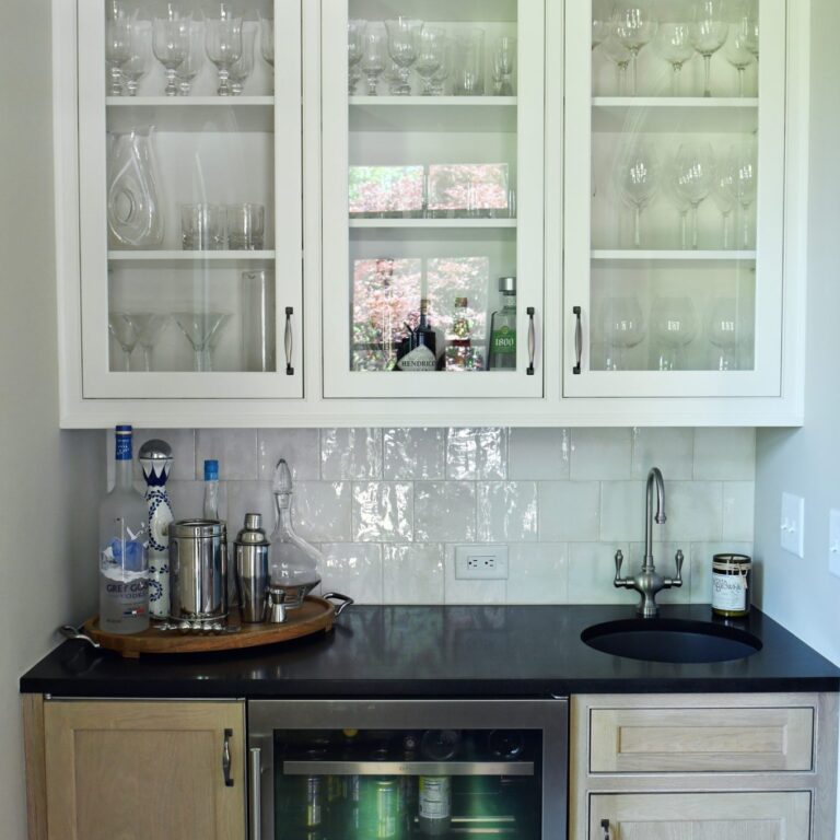 a wet bar was created as part of a kitchen renovation in marietta ga