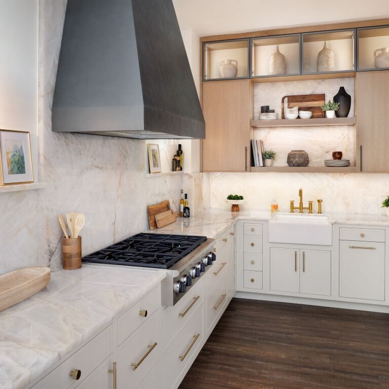 Step inside our Roswell showroom and experience the perfect blend of luxury and innovation. From Cristallo Quartzite countertops to custom Mouser cabinetry and premium appliances, every detail is designed to inspire your dream kitchen. Stop by today!